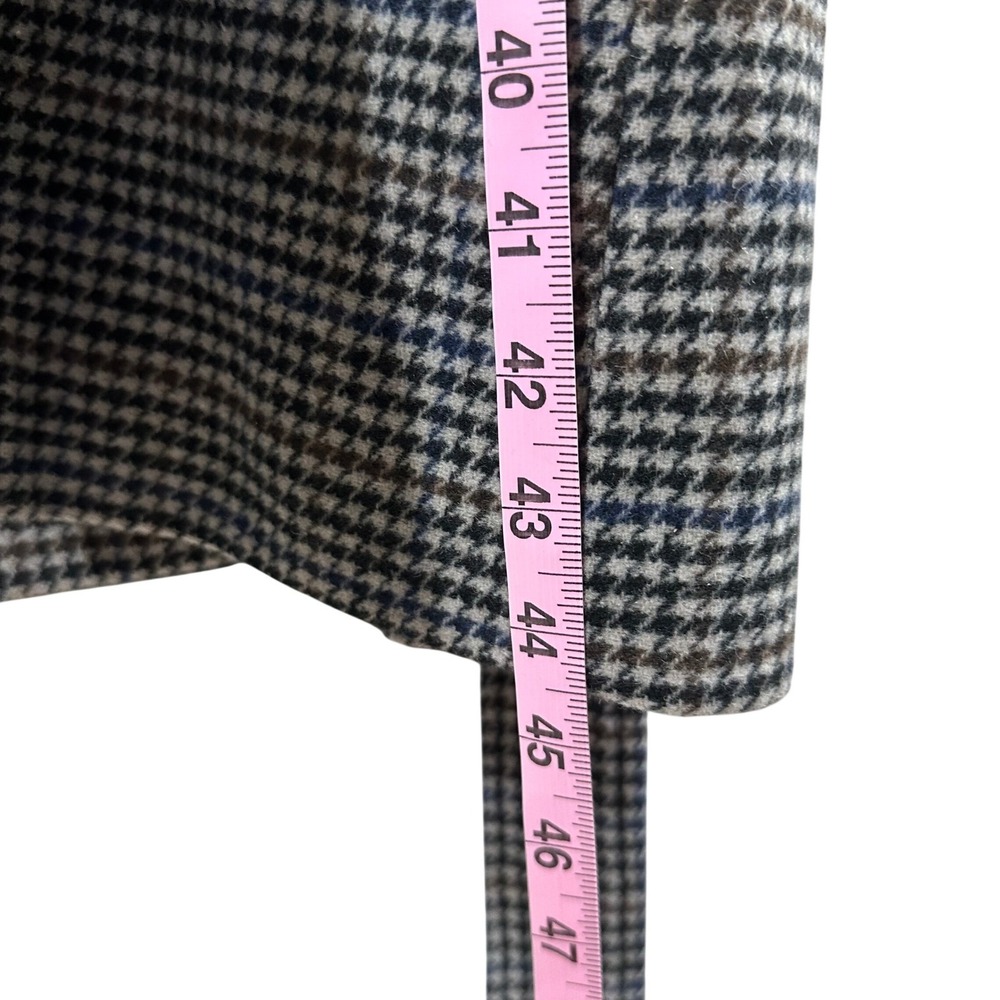 BCBGeneration Women's Peacoat Long Houndstooth Belted Wool Blend Size XXL‎ - Picture 13 of 16